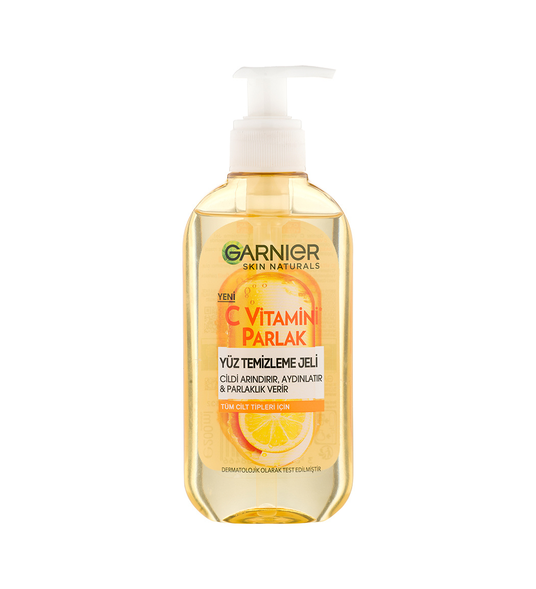 ژل شستشوی صورت مدل Vitamin C حجم 200 میل گارنیر