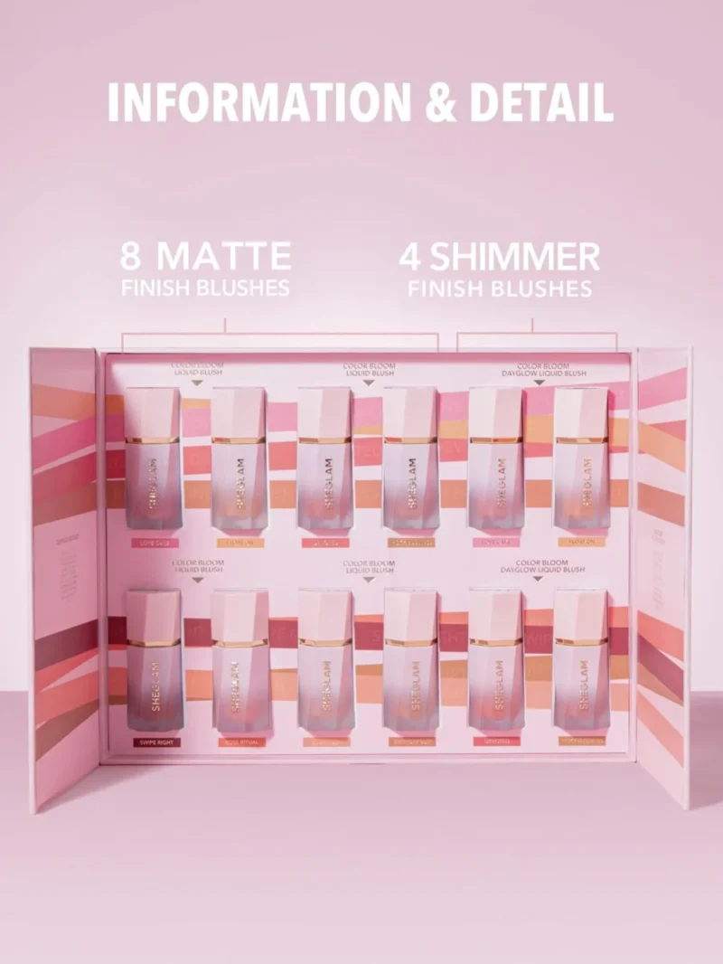 ست رژگونه مایع شیگلم مدل SHIMMER & MATTE - تصویر 5