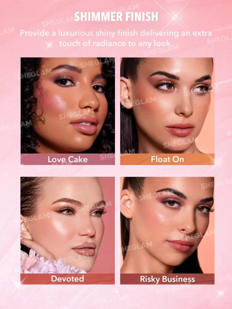 ست رژگونه مایع شیگلم مدل SHIMMER & MATTE - تصویر 3