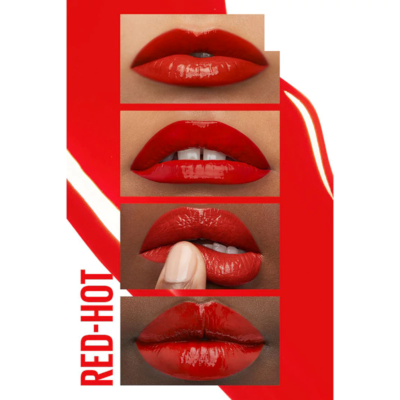 رژ-لب-مایع-براق-میبلین-سوپر-استی-مدل-VINYL-INK-شماره-25-رنگ-RED-HOT-زیبامون