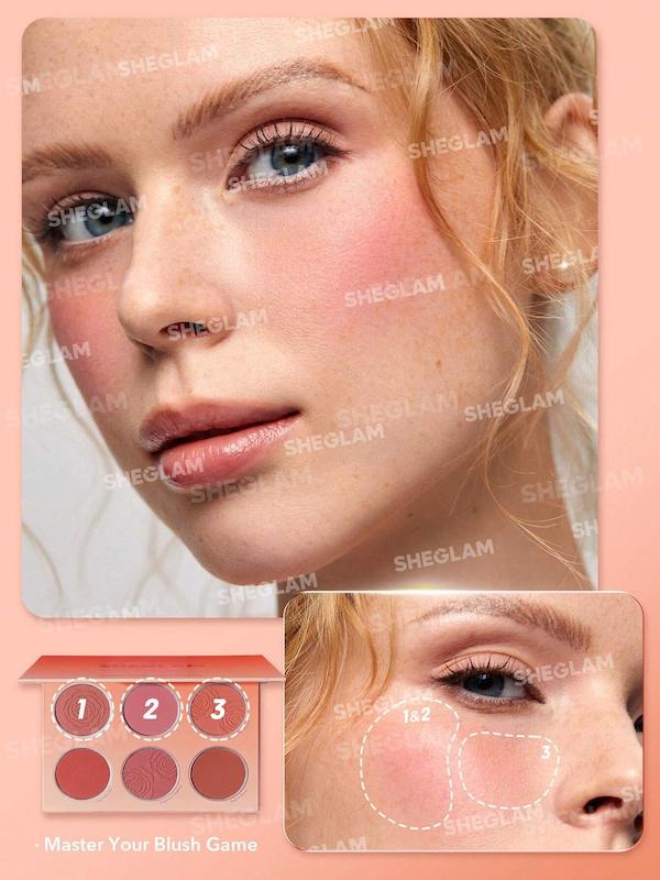 رژگونه ۶ رنگ Floral Flush Blush شیگلم - تصویر 4