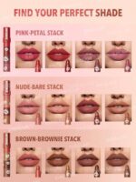 رژلب 4 در 1 شیگلم 4in-1lip-bare stack sheglam - تصویر 6