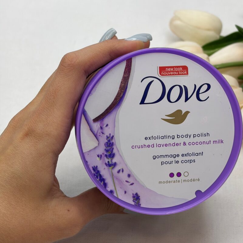 اسکراب بدن لایهبردار داو مدل Crushed Lavender & Coconut Milk - تصویر 4