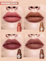 رژلب 4 در 1 شیگلم 4in-1lip-browni stack sheglam - تصویر 2