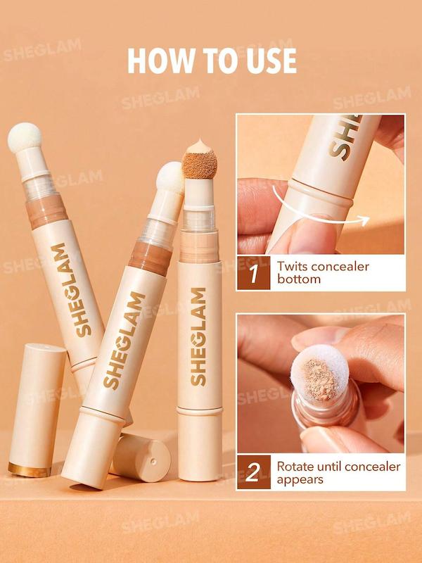 کانسیلر سر پد دار pink pearl شیگلم - تصویر 3