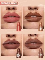 رژلب 4 در 1 شیگلم 4in-1lip-browni stack sheglam - تصویر 3