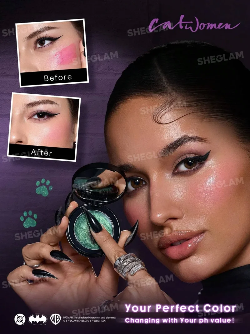 رژگونه شیگلم با قابلیت تغییر رنگ مدل زن گربه ای CATWOMAN - تصویر 4
