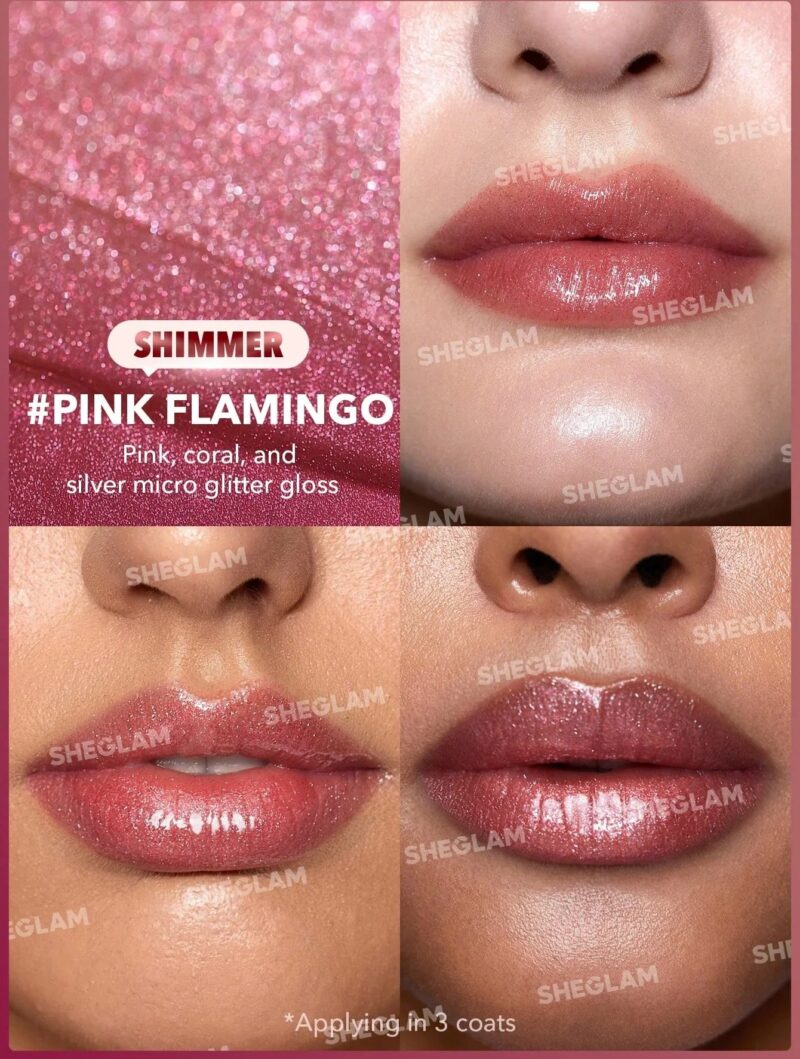 لیپ پلامپر شاین شیگلم رنگ pink flamingo - تصویر 2