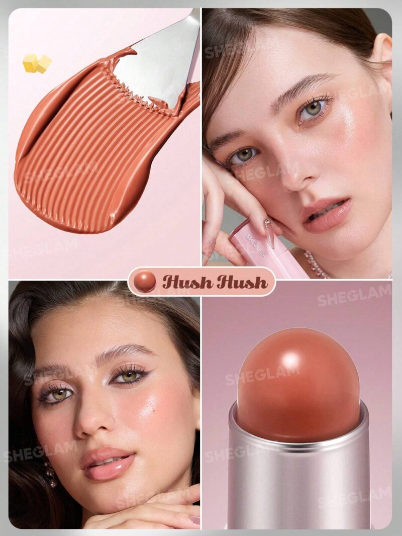 رژگونه استیکی شیگلم مدل کره ای رنگ Hush Hush - تصویر 3