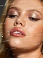 سایه مایع دوطرفه شیگلم مدل Silk & Sparkle رنگ taupe - تصویر 3