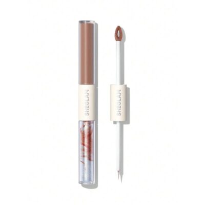 سایه مایع دوطرفه شیگلم مدل Silk & Sparkle رنگ taupe