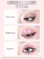 سایه مایع دوطرفه شیگلم مدل Silk & Sparkle رنگ taupe - تصویر 4