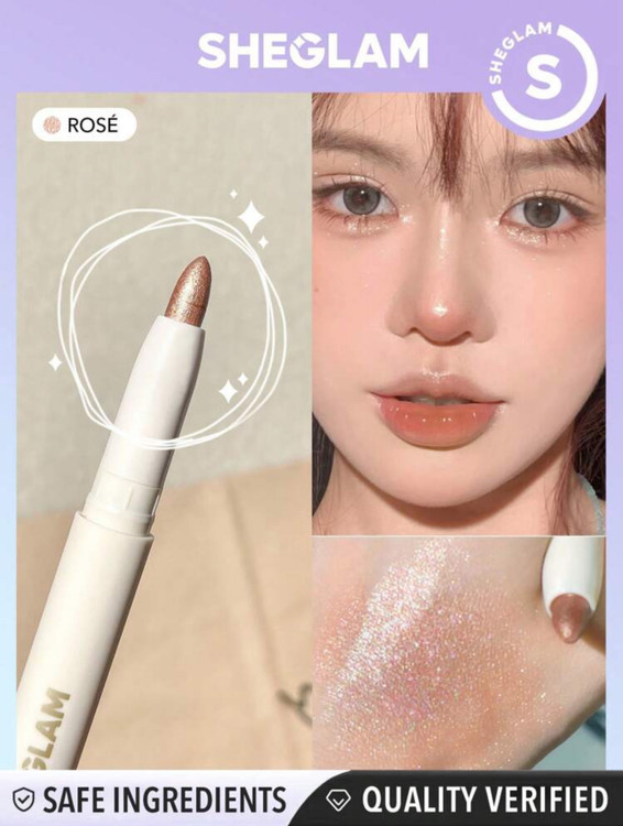 هایلایتر مدادی شیگلم مدل Big N’ Bright رنگ Rose - تصویر 2