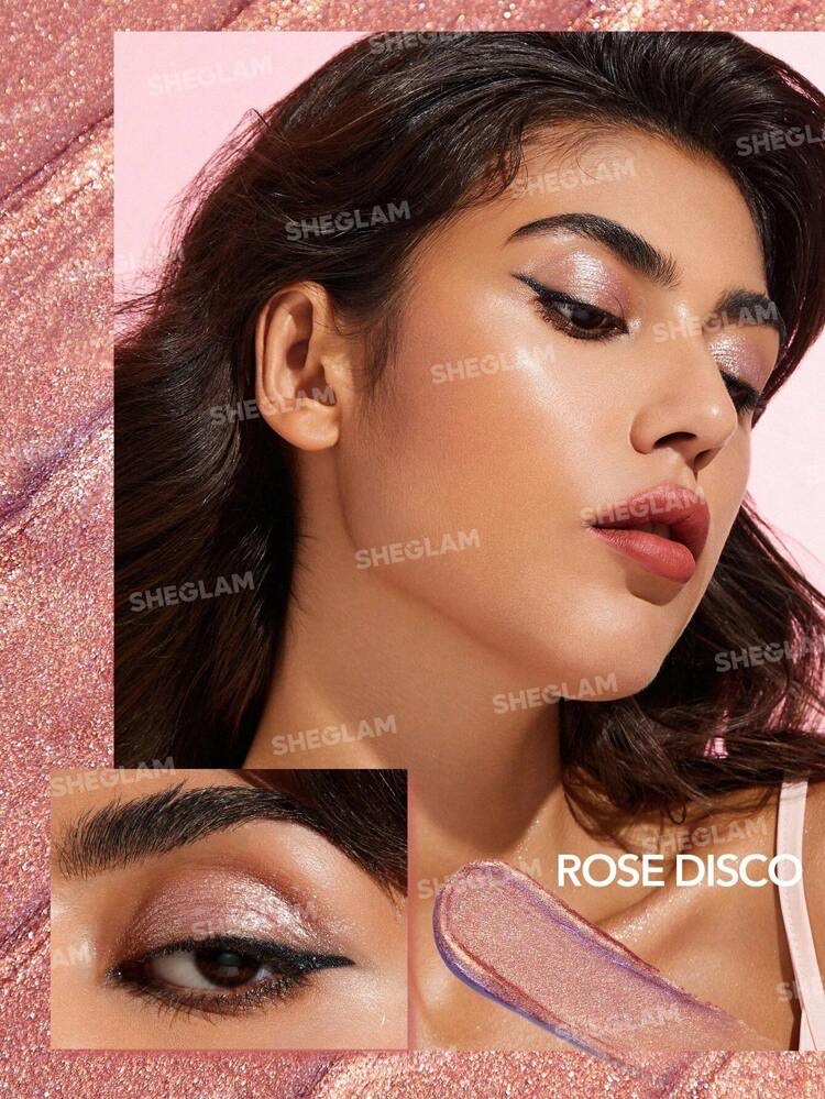 سایه گلیتری جلی واو شیگلم رنگ Rose Disco - تصویر 3