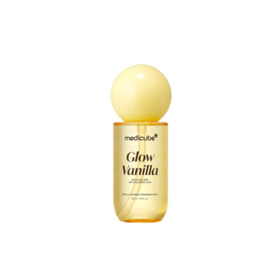 میست خوشبوکننده مو و بدن مدی‌کیوب Glow Vanilla حجم ۱۰۰ میلی‌لیتر