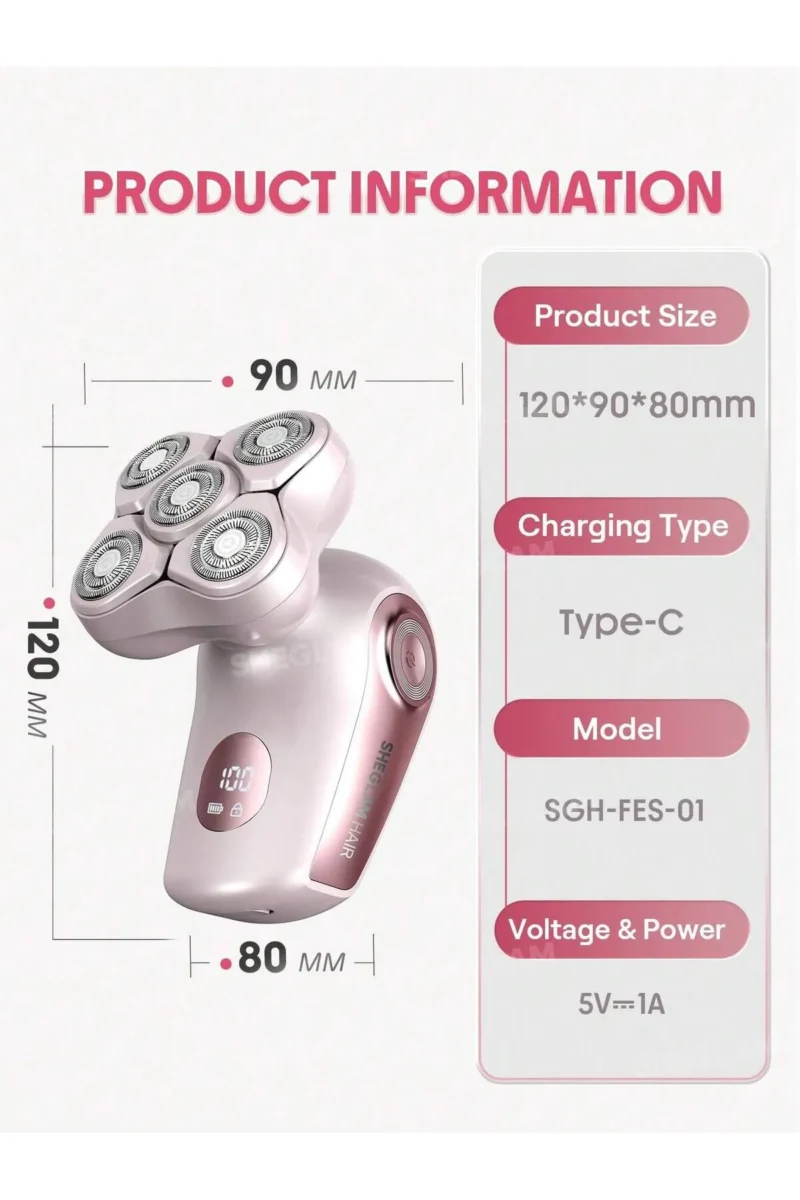 ماشین اصلاح 5 تیغه شیگلم Smooth Moves 5D Flash - تصویر 3