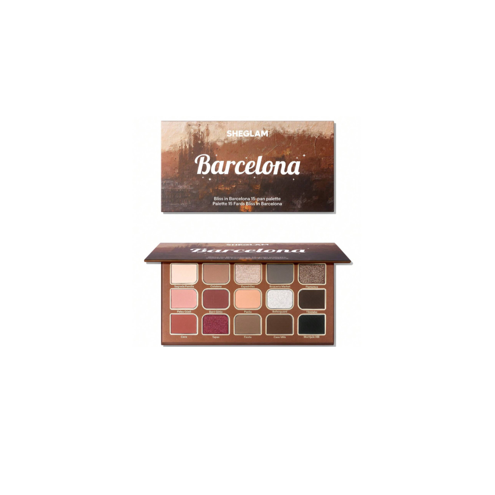 پالت سایه چشم 15 رنگ شیگلم Bliss in Barcelona - تصویر 1