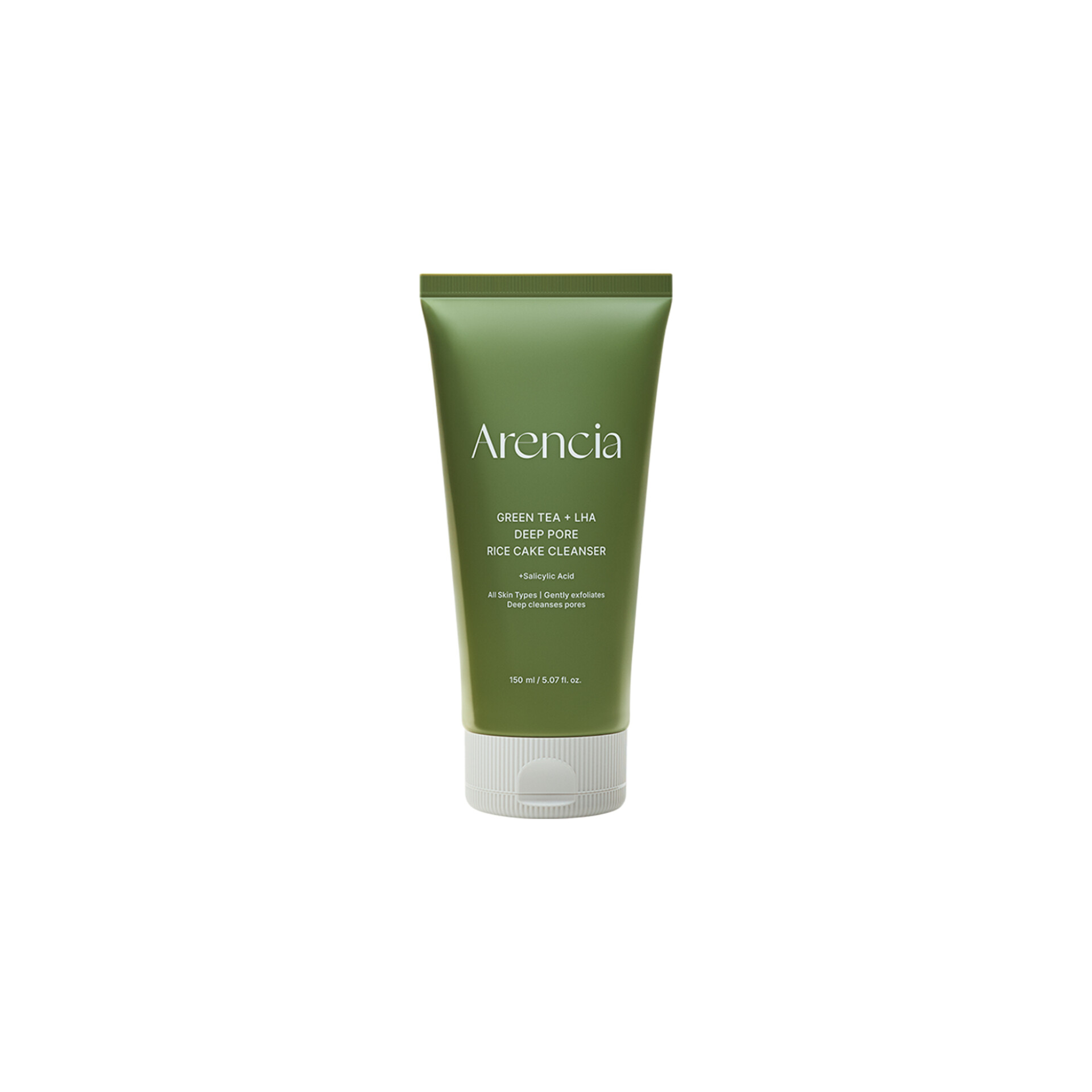 شوینده عمیق منافذ چای سبز آرنسیا Green tea + LHA deep pore rice cake cleanser (Arencia) - تصویر 1