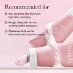 شوینده رزهیپ متعادل کننده ph پوست برنجی آرنسیا Rosehip mild pH balancing rice cake cleanser 150g (Arencia) - تصویر 3